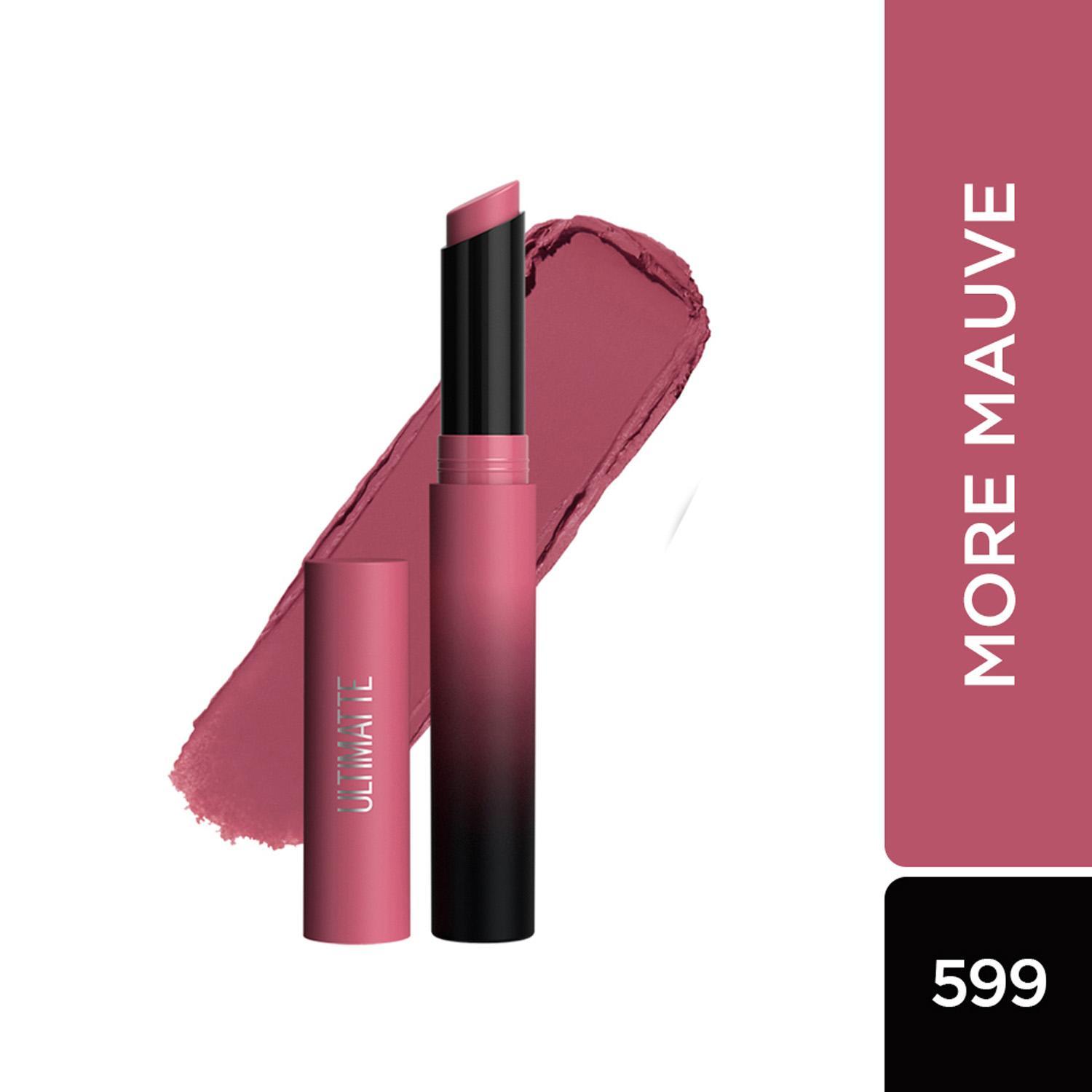 maybelline new york color sensational ultimattes lipstick - more mauve (1.7g)