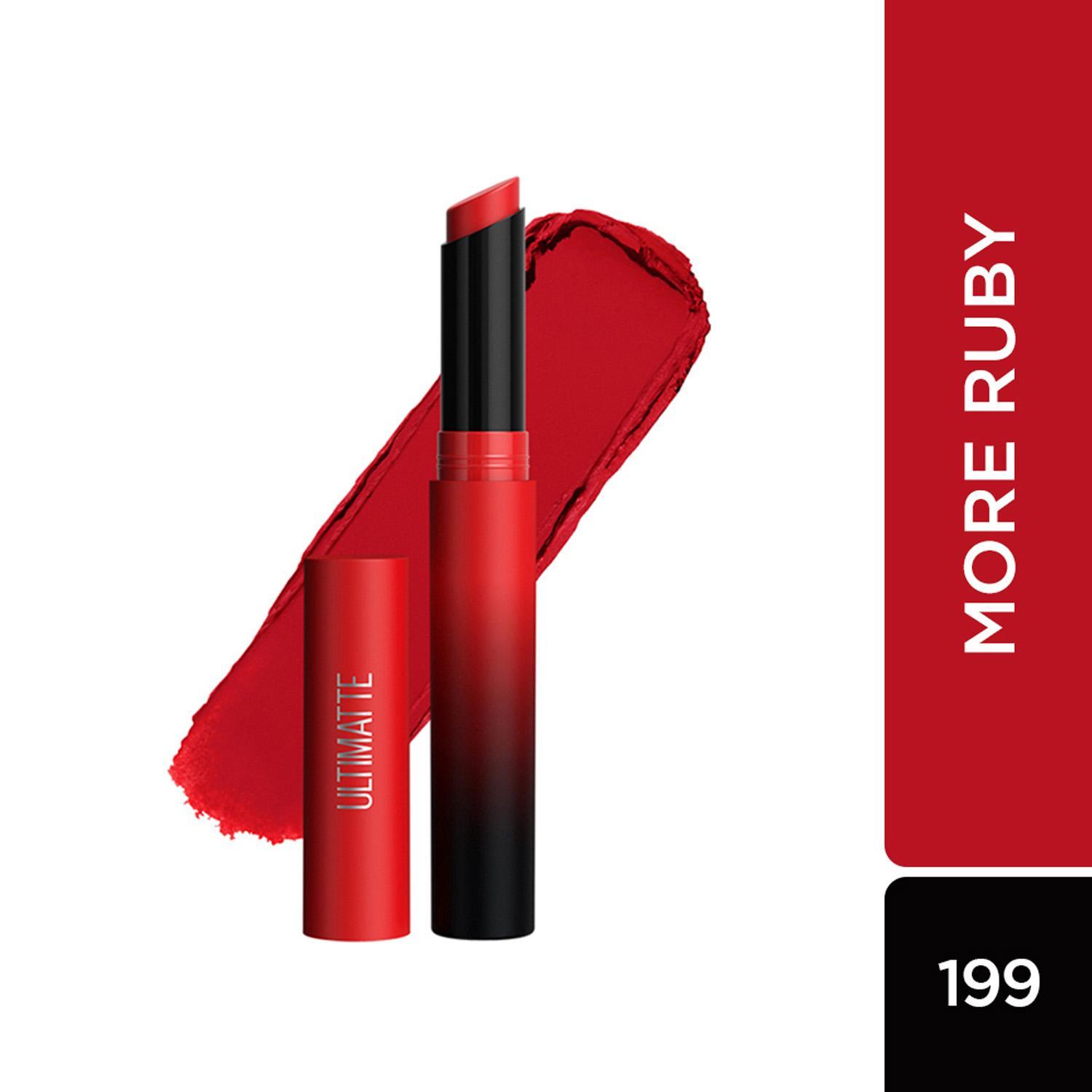maybelline new york color sensational ultimattes lipstick - more ruby (1.7g)