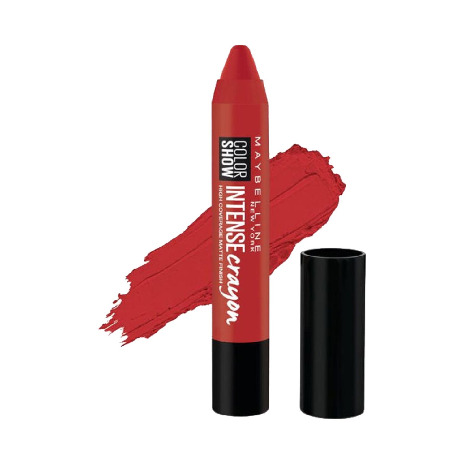 maybelline new york color show intense lip crayon spf 17 - deep coral (3.5g)