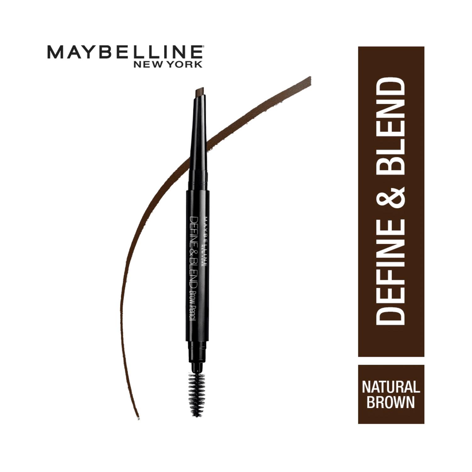 maybelline new york define & blend brow pencil - natural brown (0.16g)