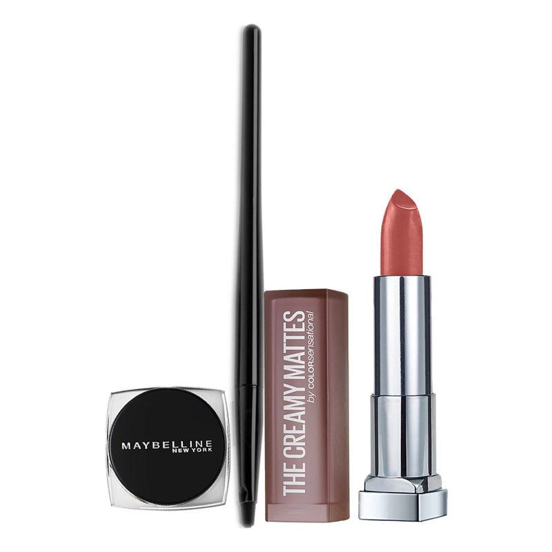 maybelline new york eyeliner & lipstick combo flaming fuchsia