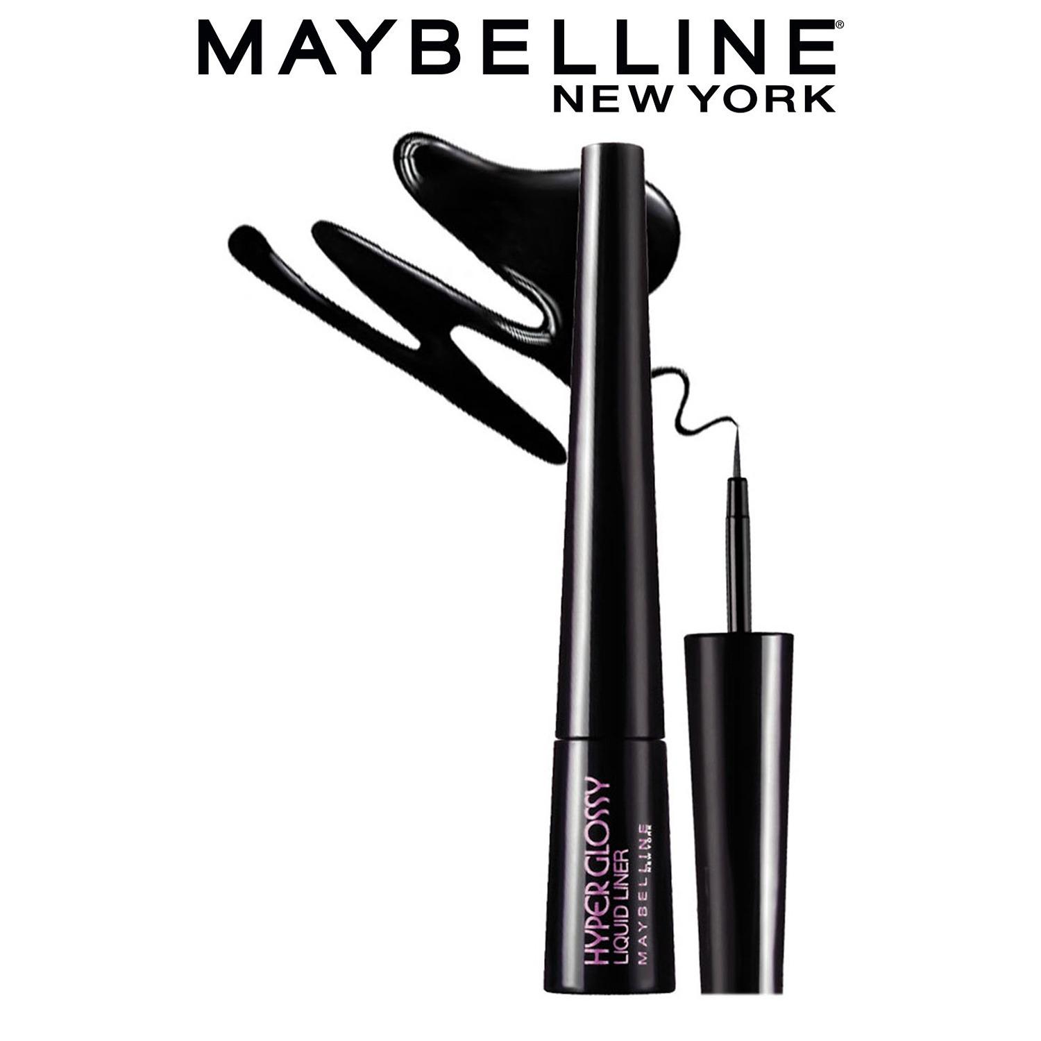 maybelline new york hyper glossy liquid eyeliner - black (3g)