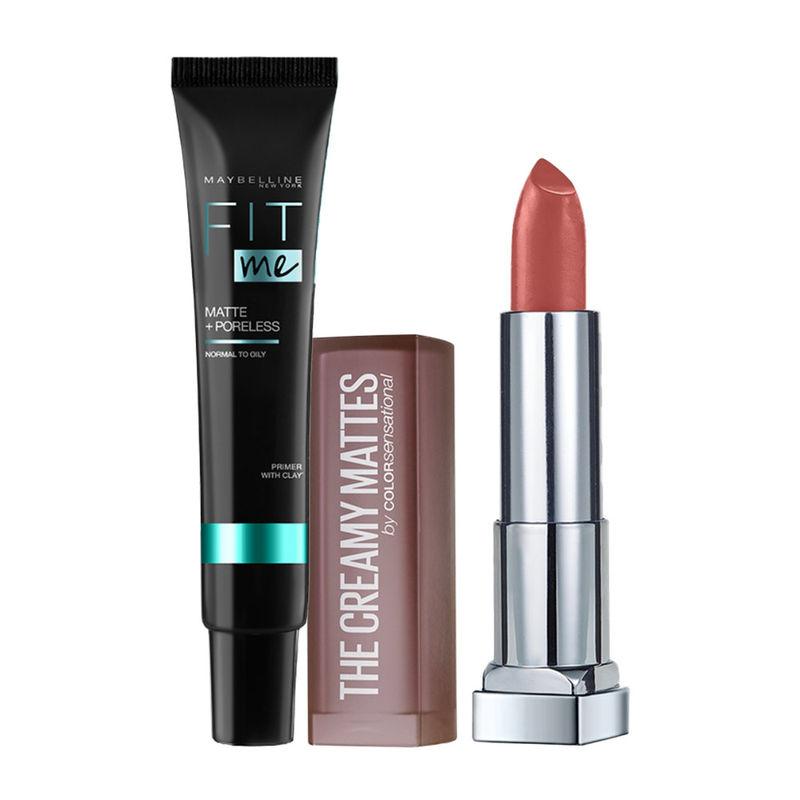 maybelline new york primer & lipstick combo mesmerizing magenta