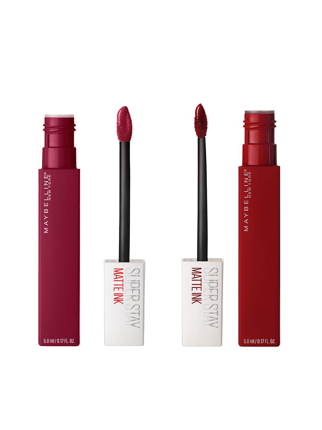 maybelline new york set of 2 super stay matte ink liquid lipstick