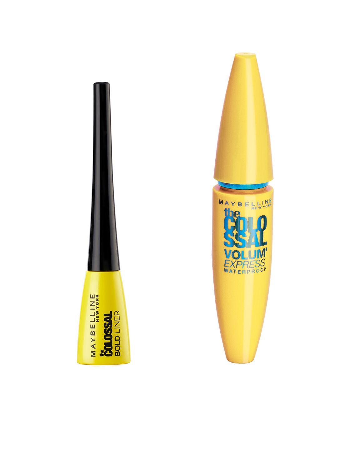 maybelline set of colossal bold liner & colossal volume express waterproof mascara