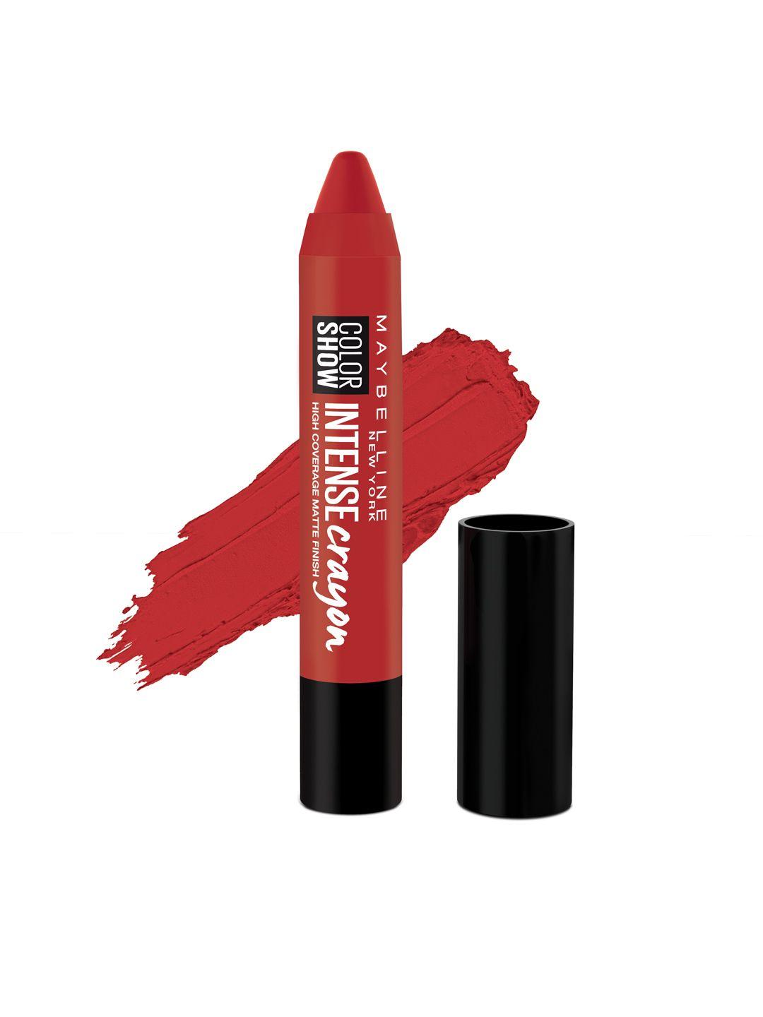 maybelline color show intense crayon lipstick - 308 deep coral