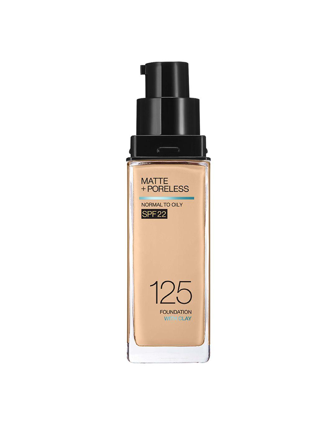 maybelline fit me tube matte + poreless with spf foundation - 125,  30 ml