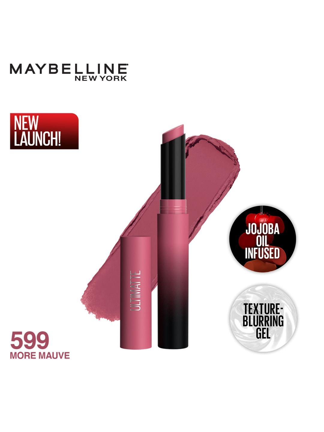 maybelline new york color sensational ultimattes lipstick- 599 more mauve- 1.7g