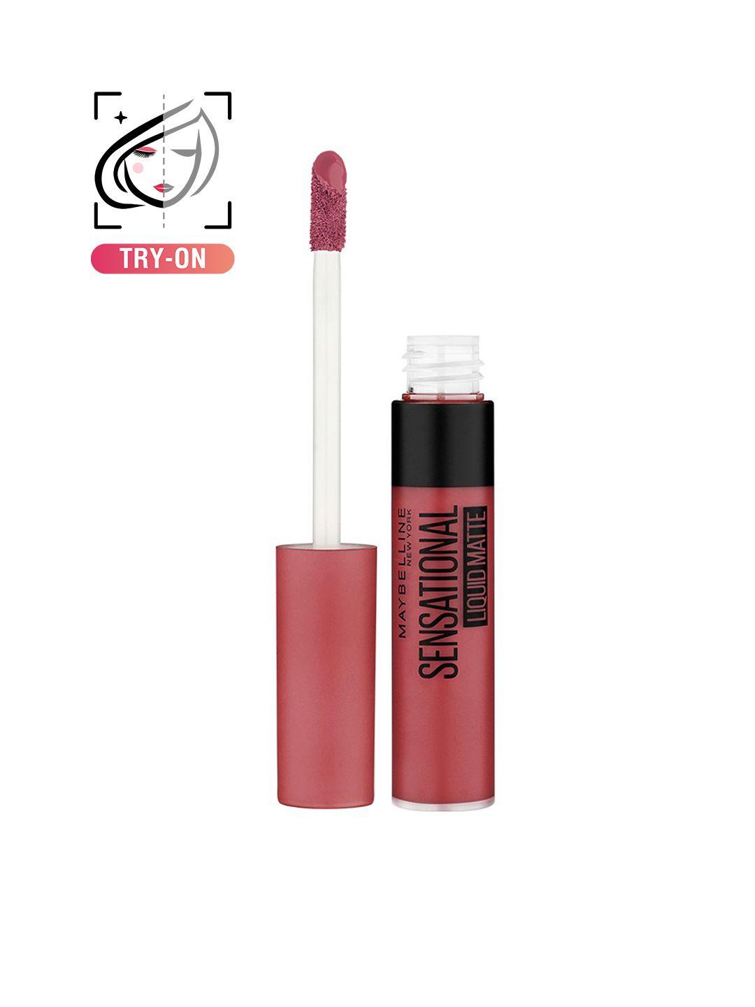 maybelline new york sensational liquid matte lipstick 7 ml - sensationally me 08