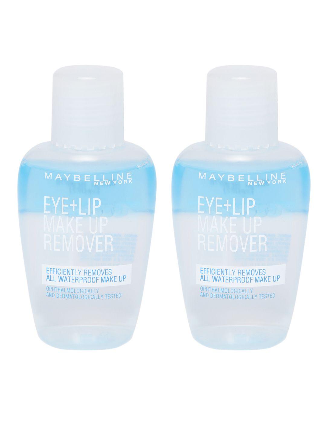 maybelline new york set of 2 eye+lip makeup removers