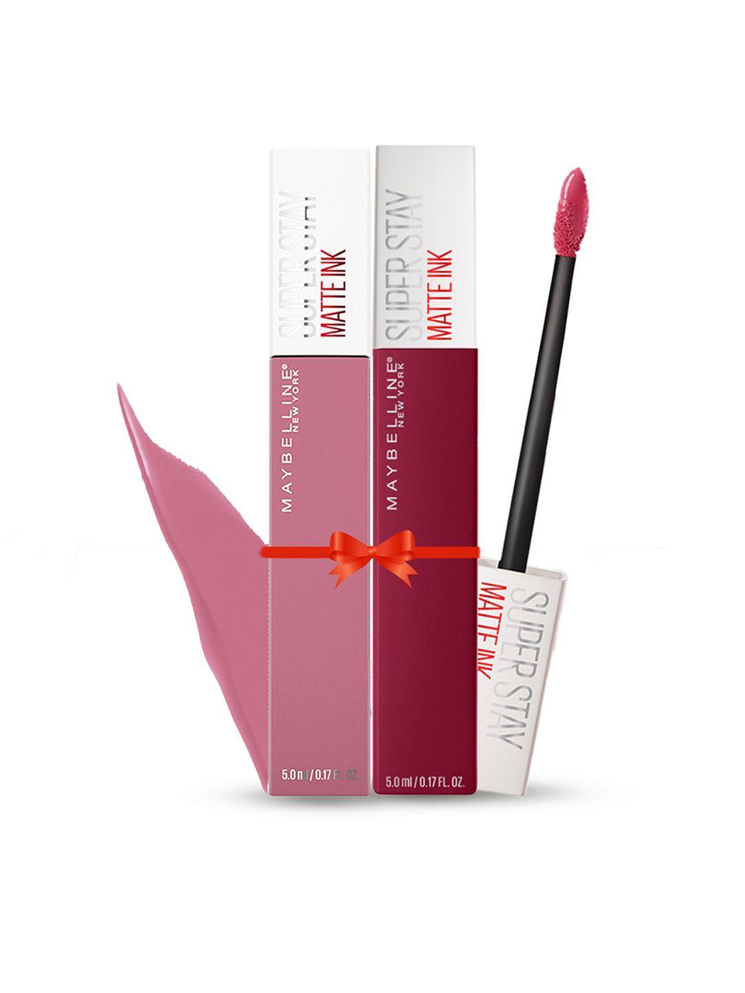 maybelline new york set of 2 super stay matte ink liquid lipsticks-  inspirer & founder