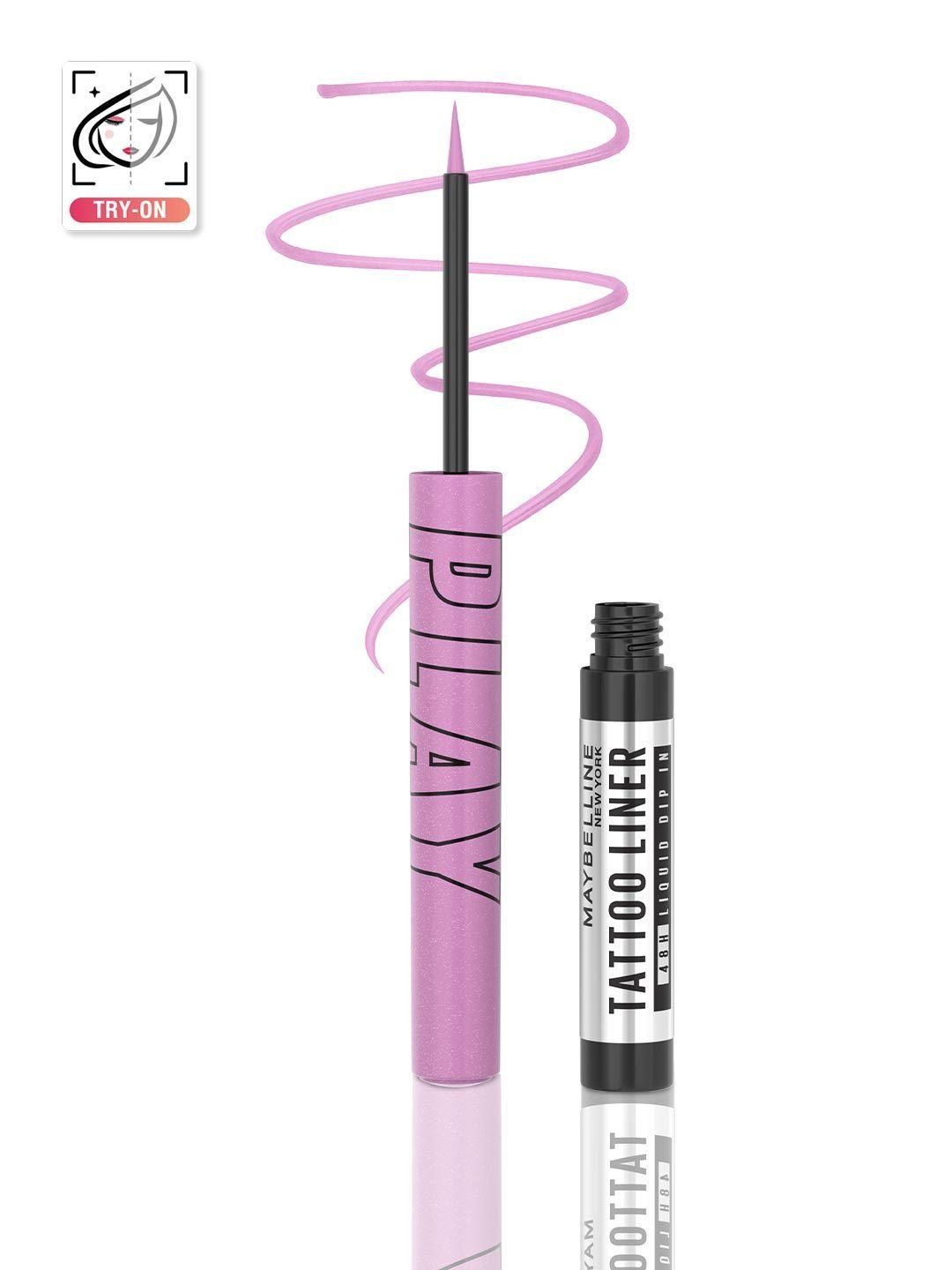 maybelline new york tattoo play longwear waterproof liquid eyeliner 2.1ml - shake