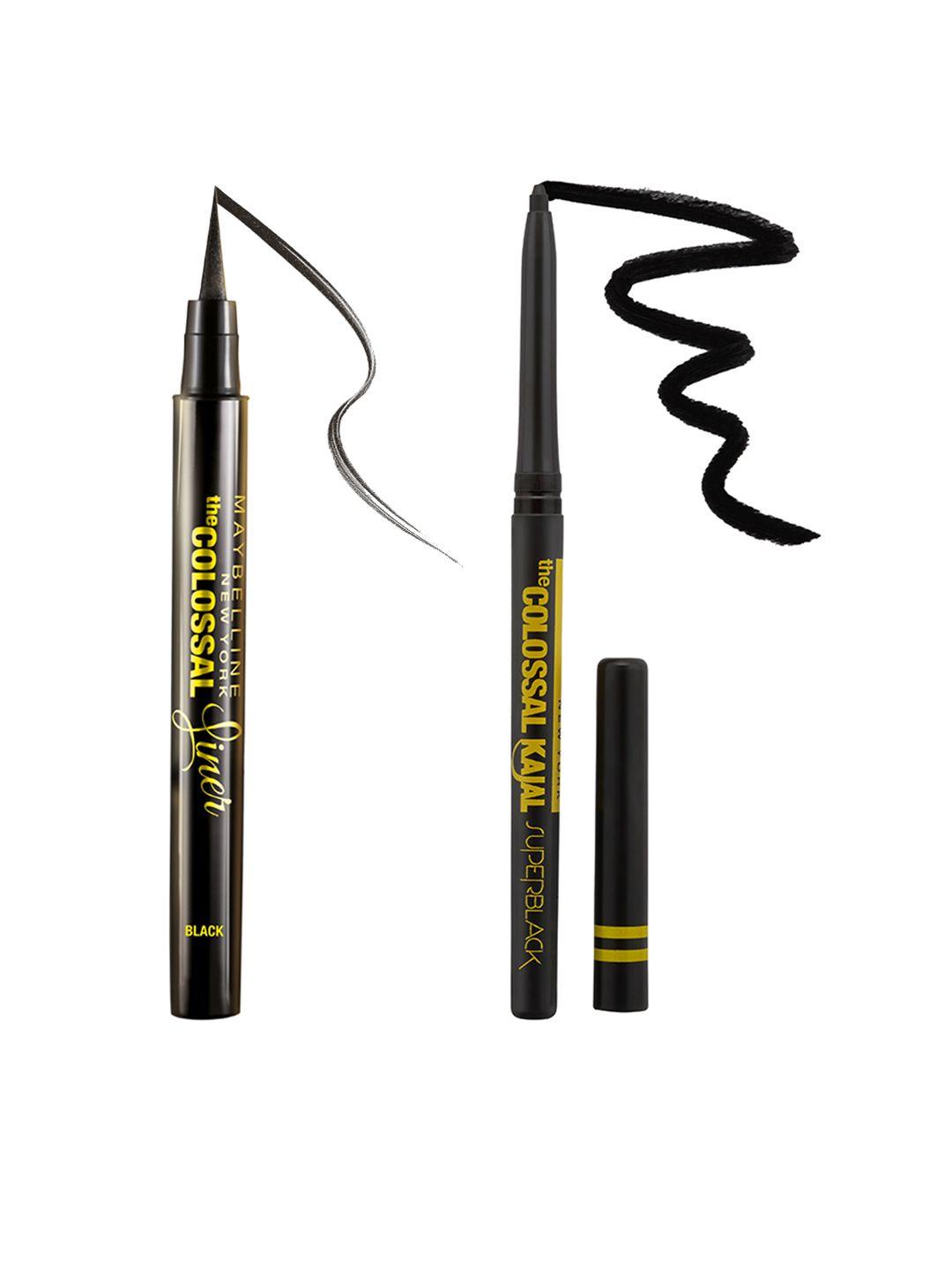 maybelline set of colossal liner & super black kajal