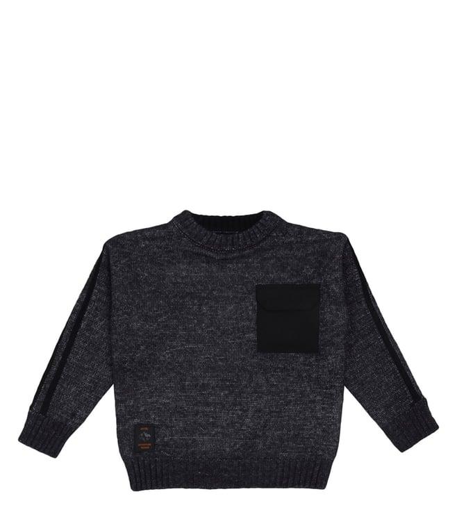 mayoral kids dark grey regular fit sweater