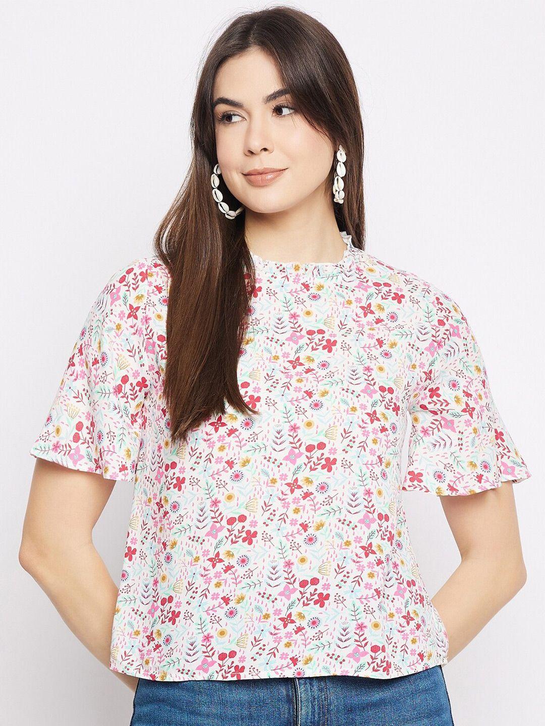 mayra floral print bell sleeve top