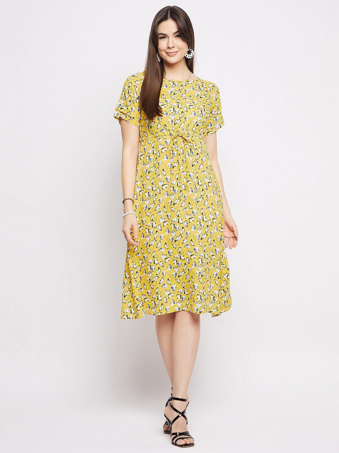 mayra floral print empire dress