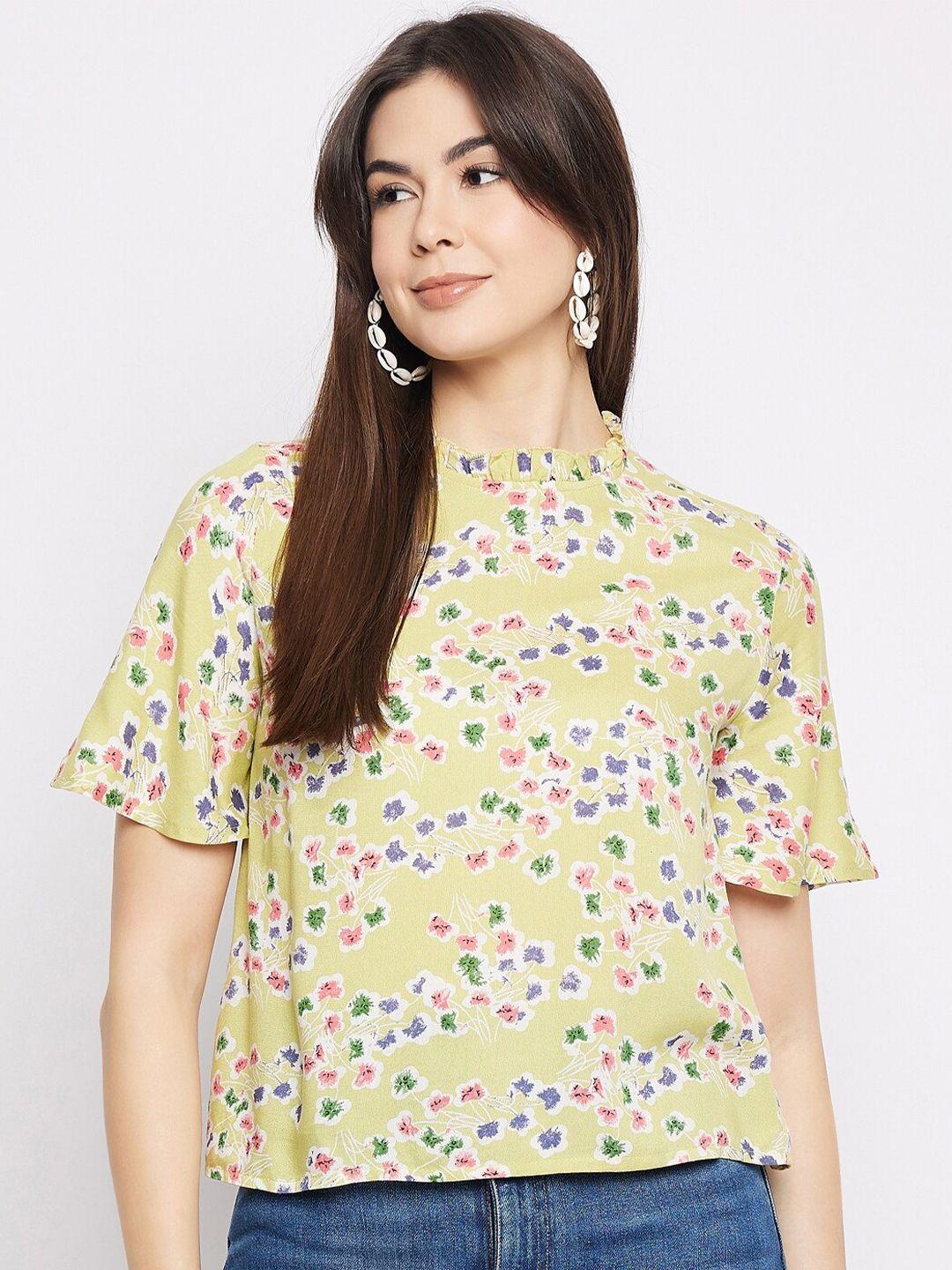 mayra floral print flared sleeve top