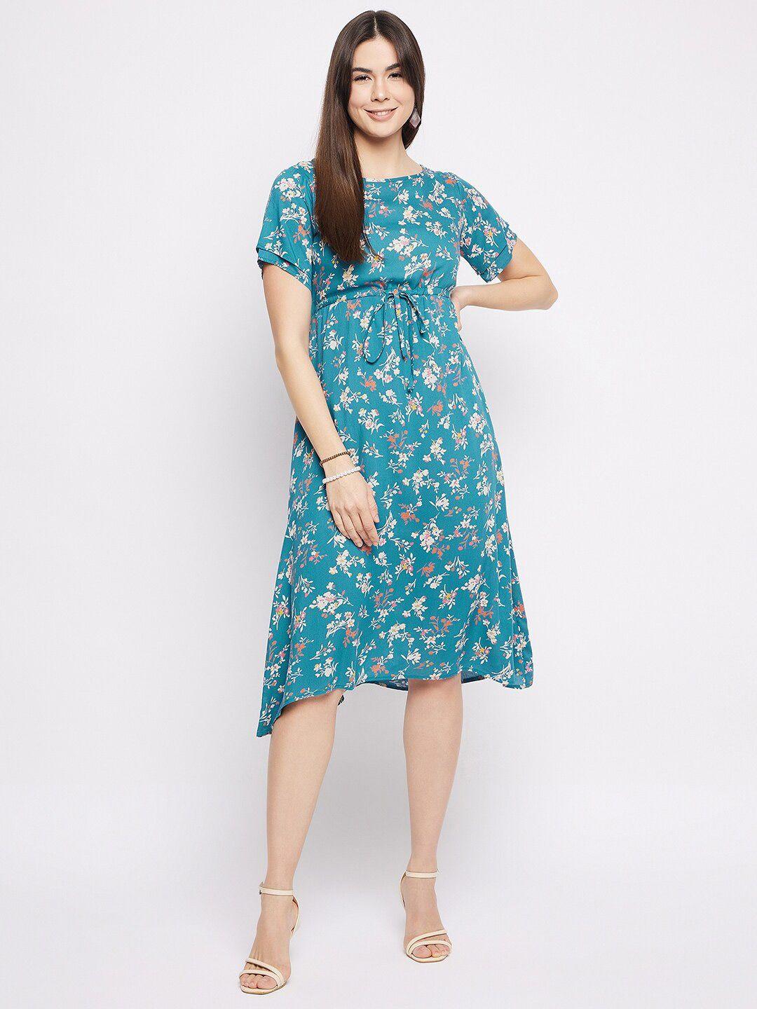 mayra floral printed a-line dress