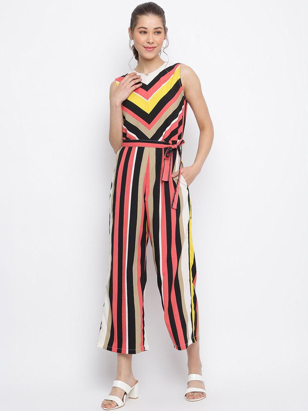 mayra multicoloured striped basic jumpsuit