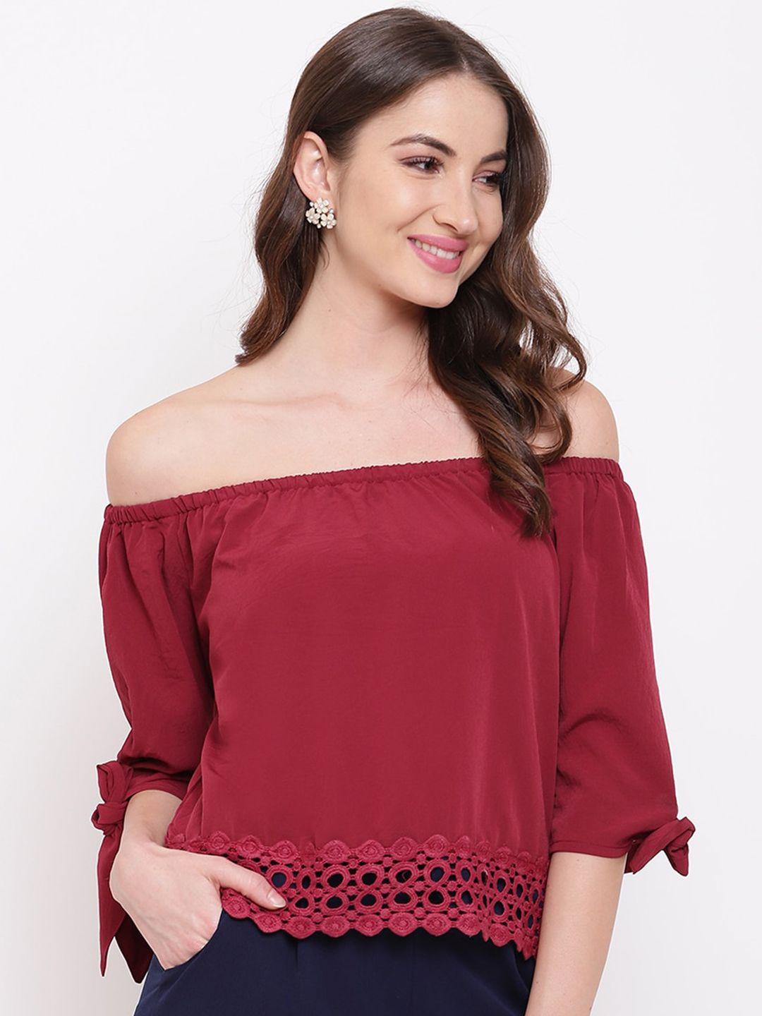 mayra off-shoulder bardot top