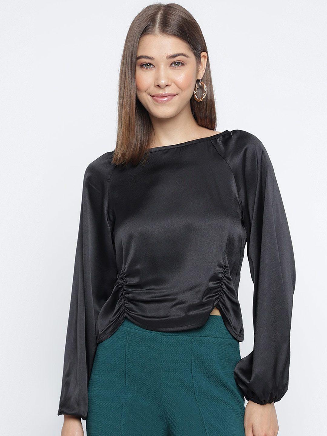 mayra raglan sleeves ruched top