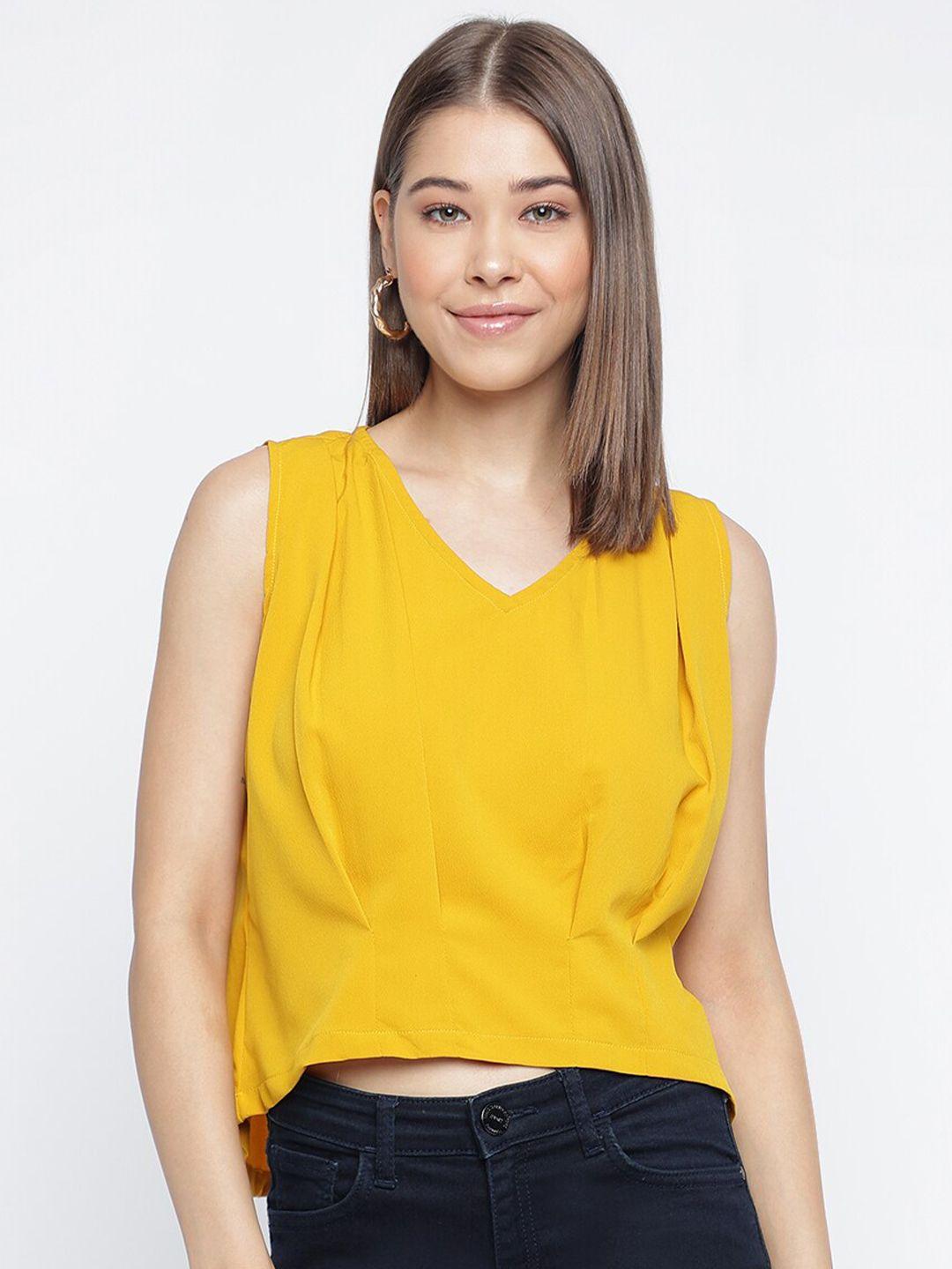 mayra sleeveless crop regular top