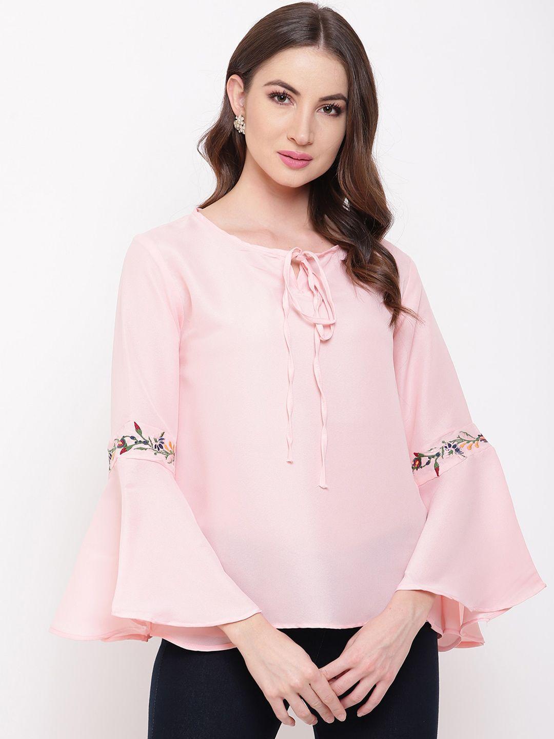 mayra tie-up neck bell sleeves top