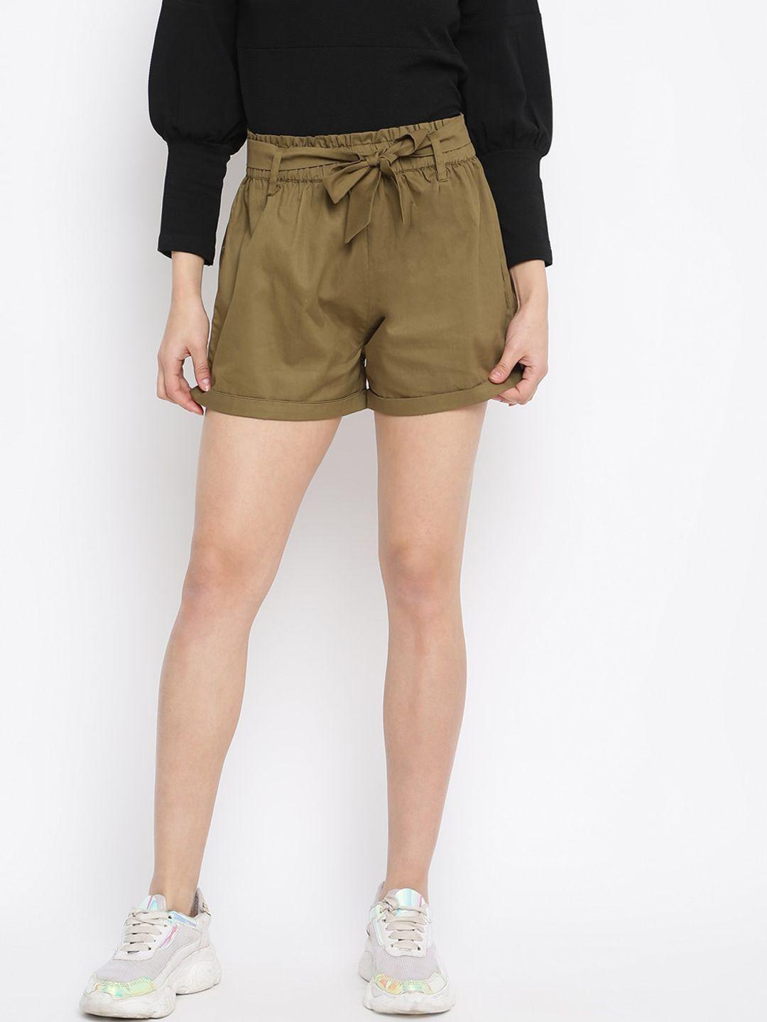 mayra women khaki shorts
