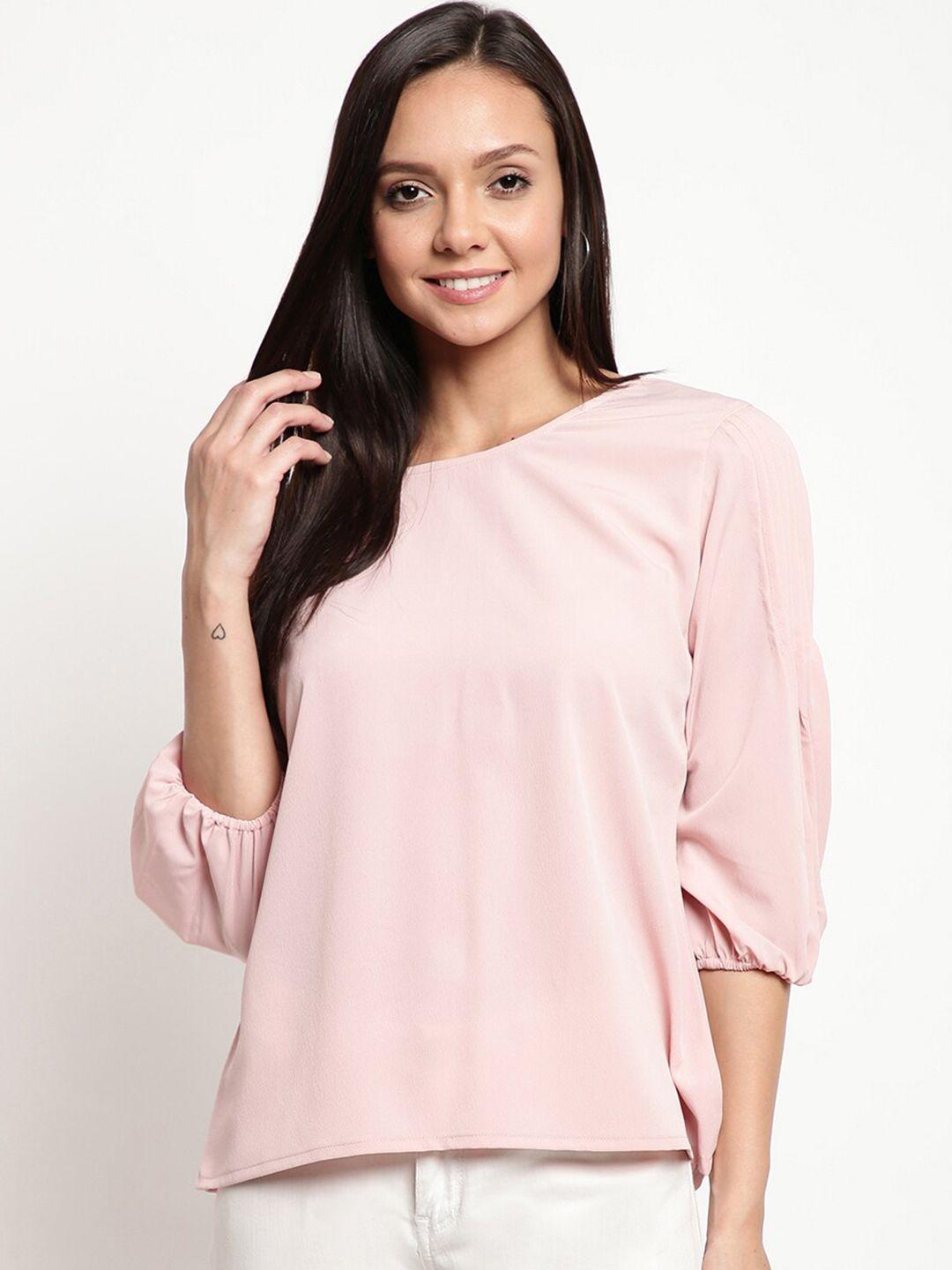 mayra women pink solid top