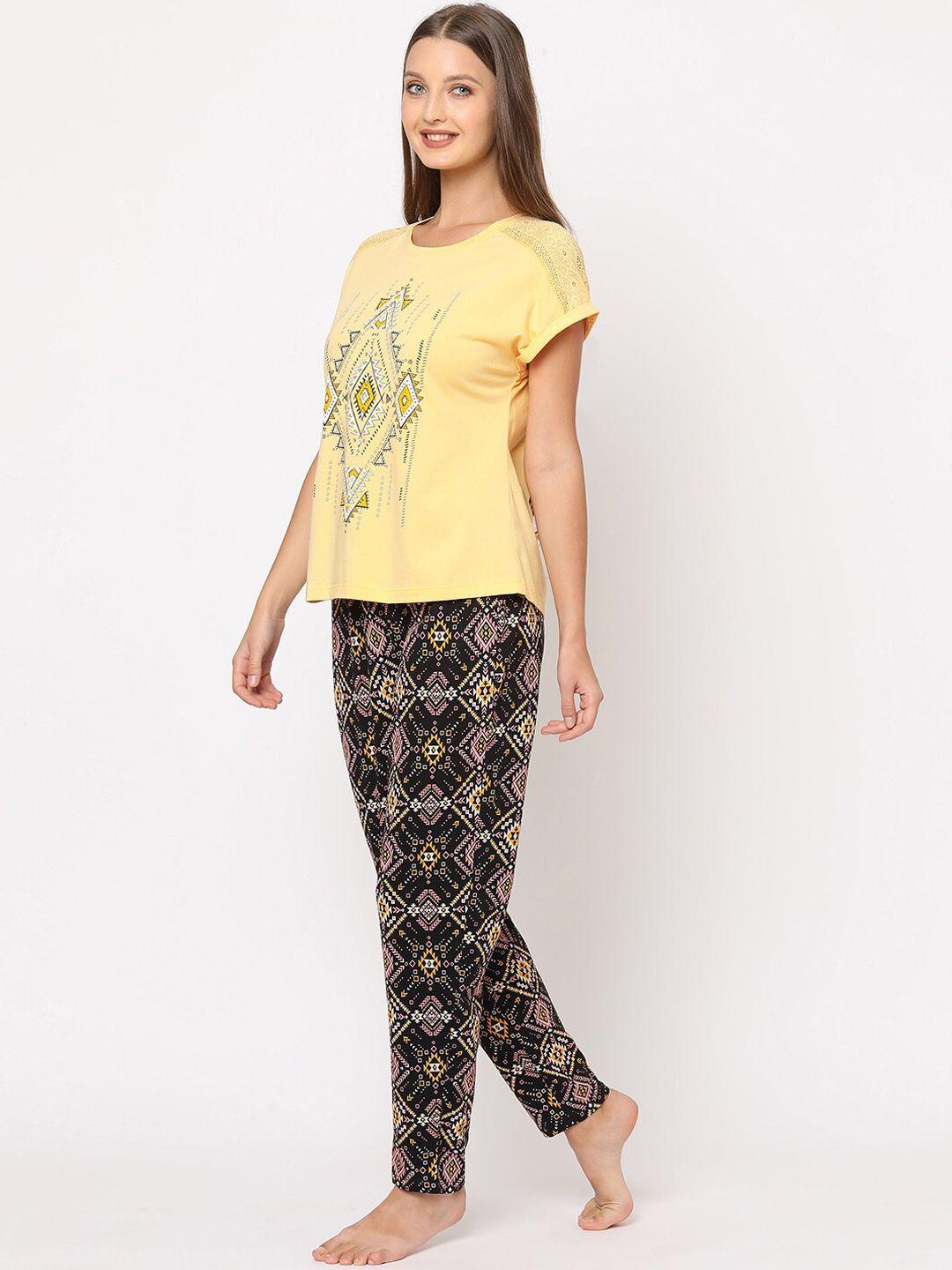 maysixty mid-rise printed lounge pant