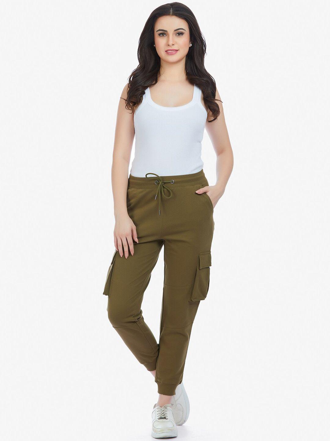 maysixty women relaxed fit mid-rise joggers