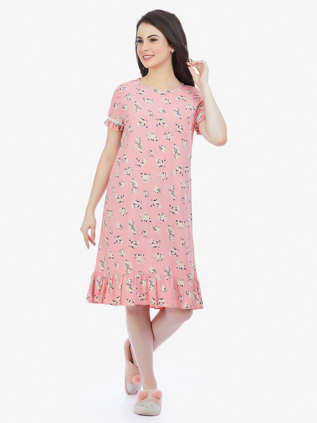 maysixty floral printed t-shirt nightdress