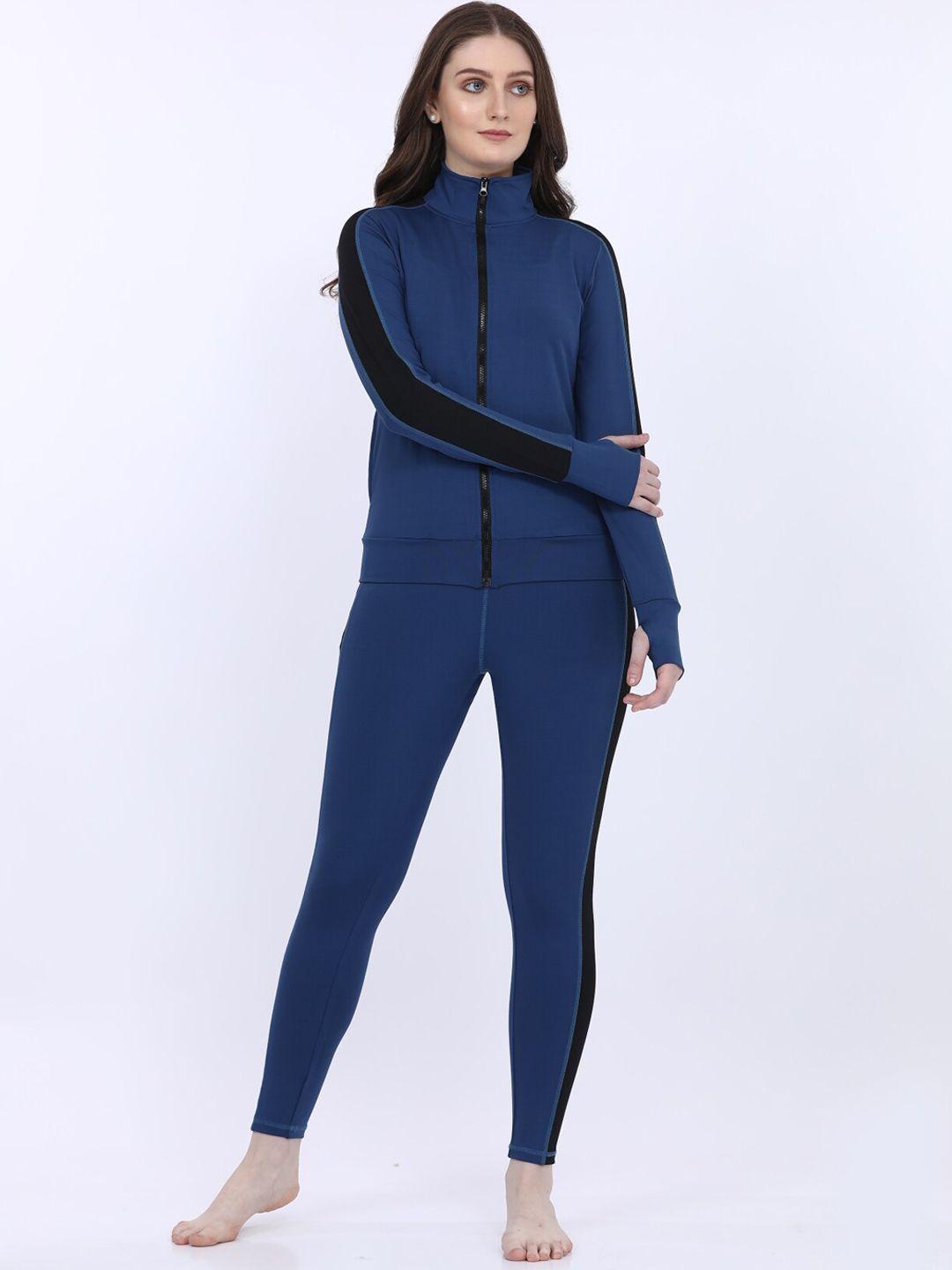 maysixty mock collar sweatshirt with trouser night suit