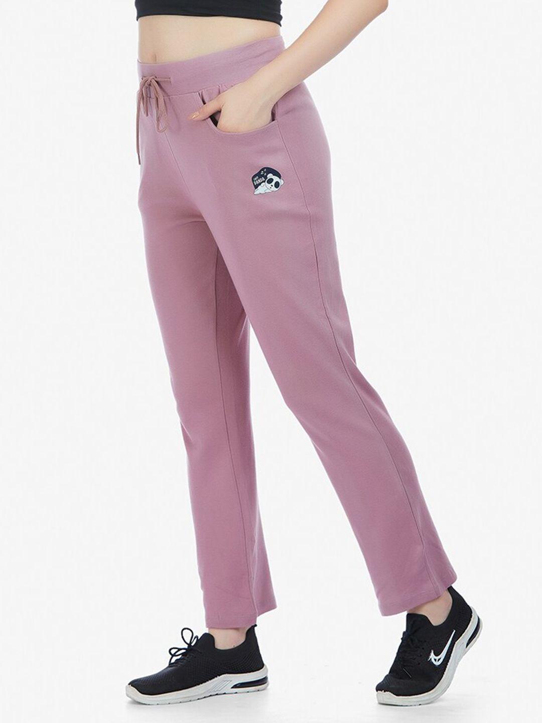 maysixty women mid-rise athleisure track pants