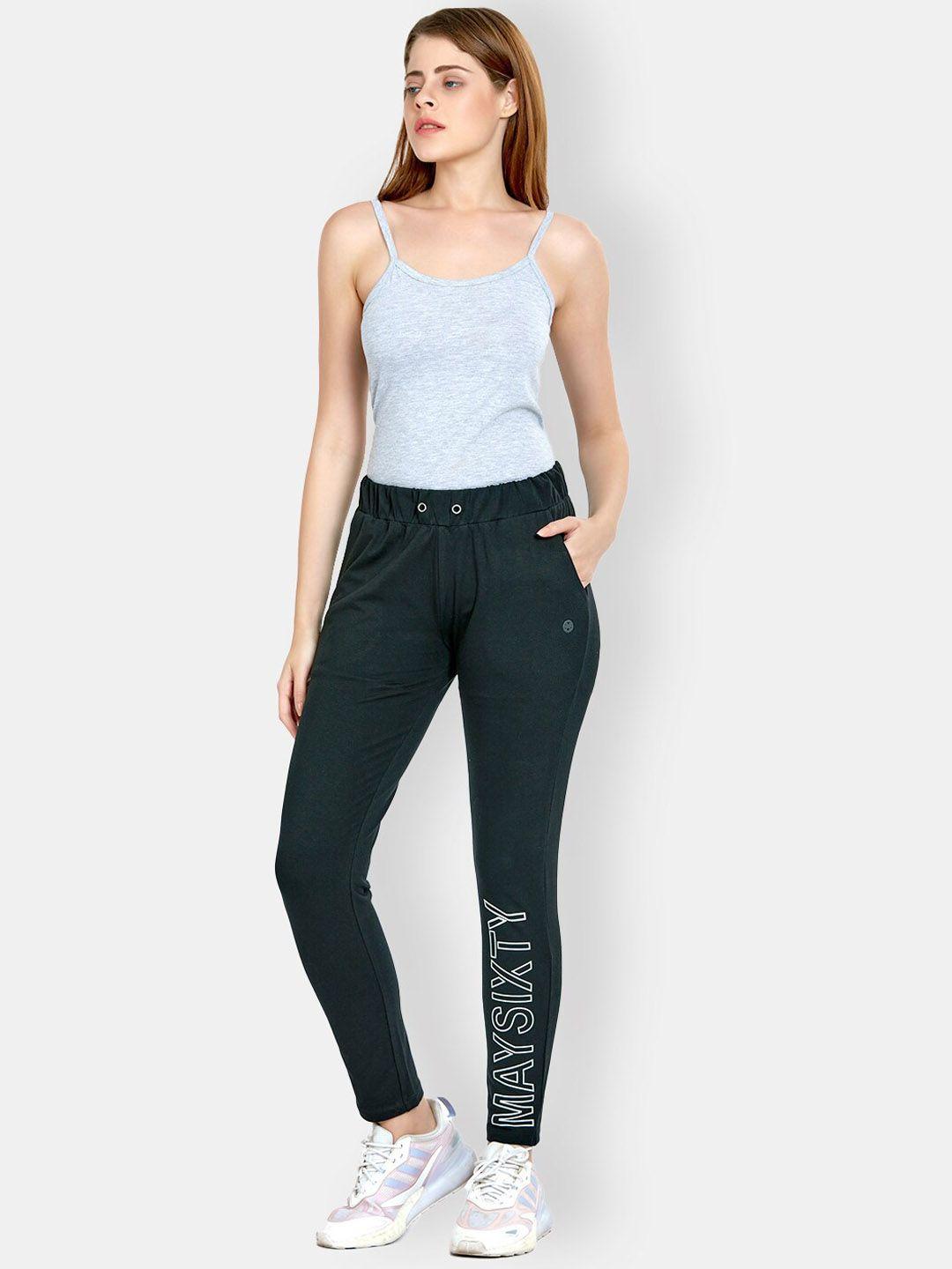 maysixty women typography printed yoga track pant