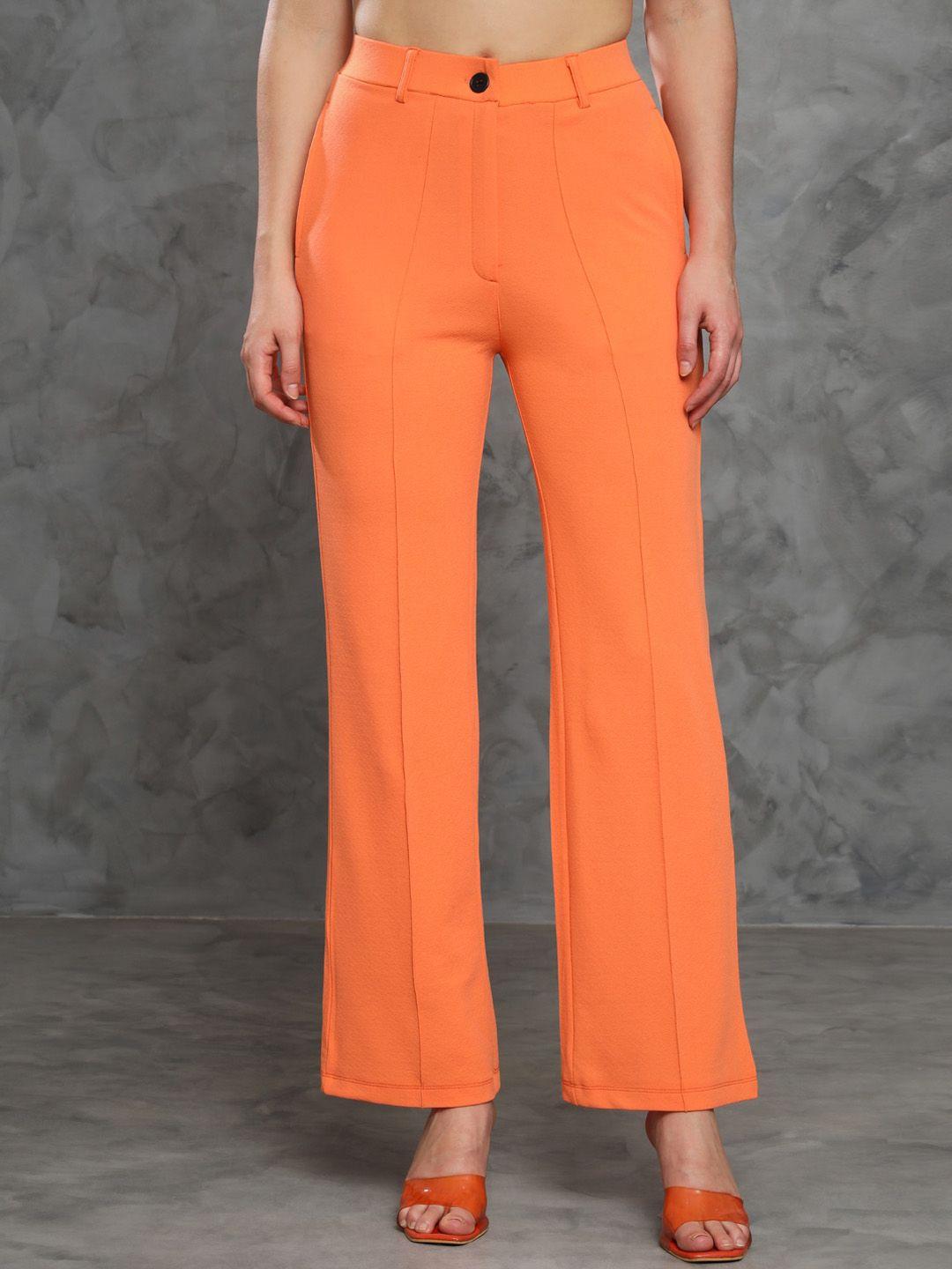 mazie women original mid-rise lycra parallel trousers