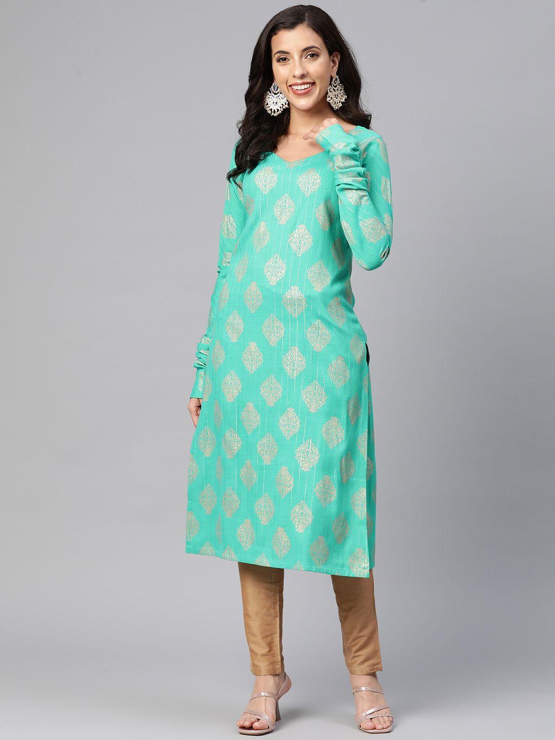 mbe ethnic motifs printed kurta