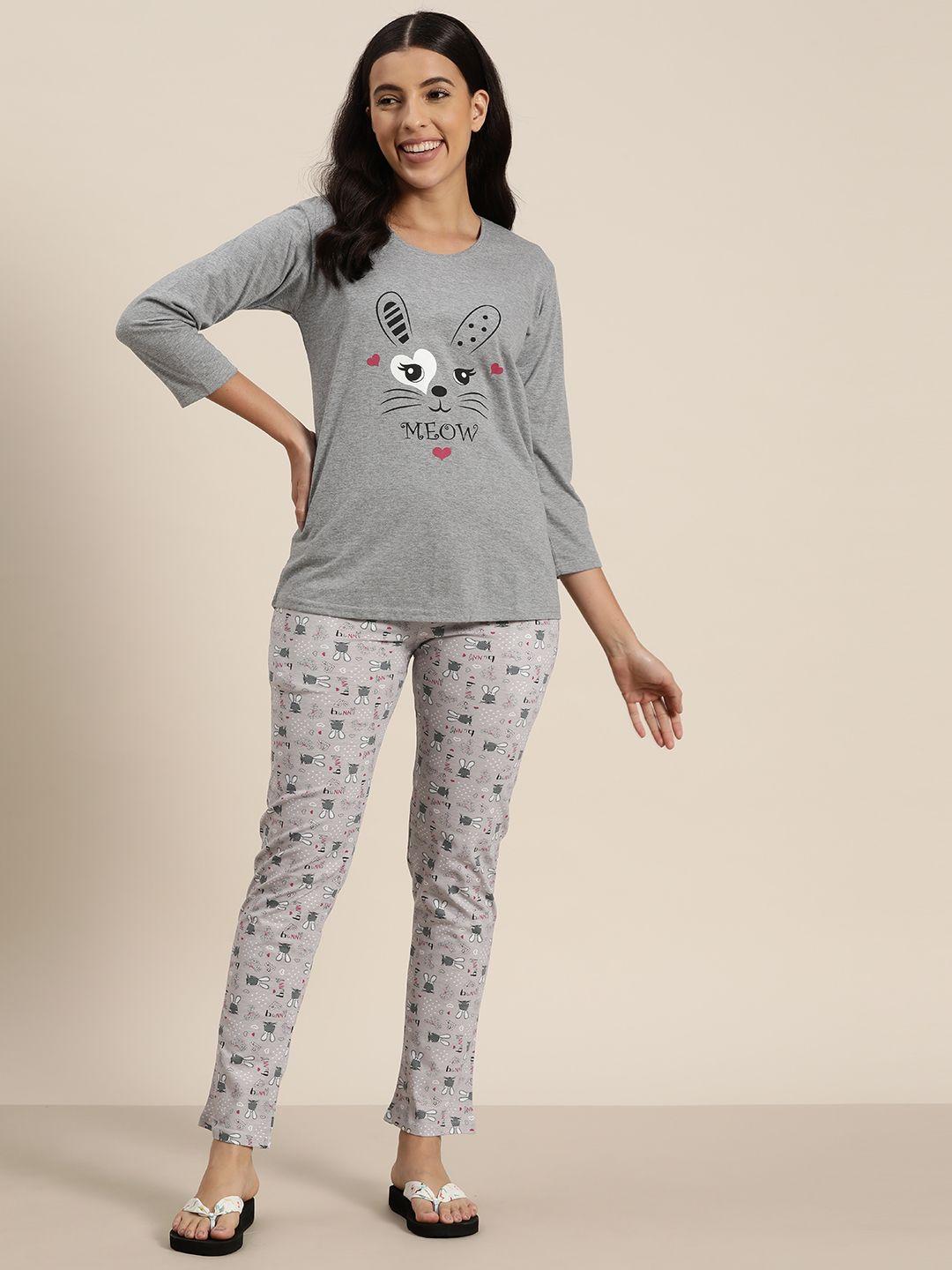 mbeautiful women printed pyjama set