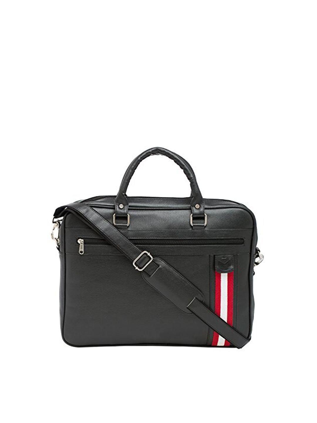 mboss unisex black & white laptop messenger bag