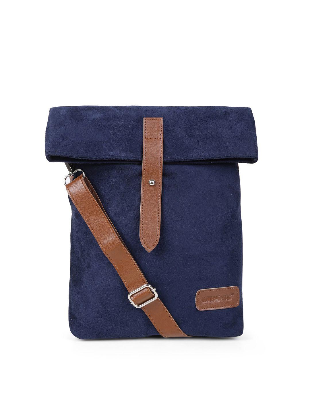 mboss unisex blue solid messenger bag