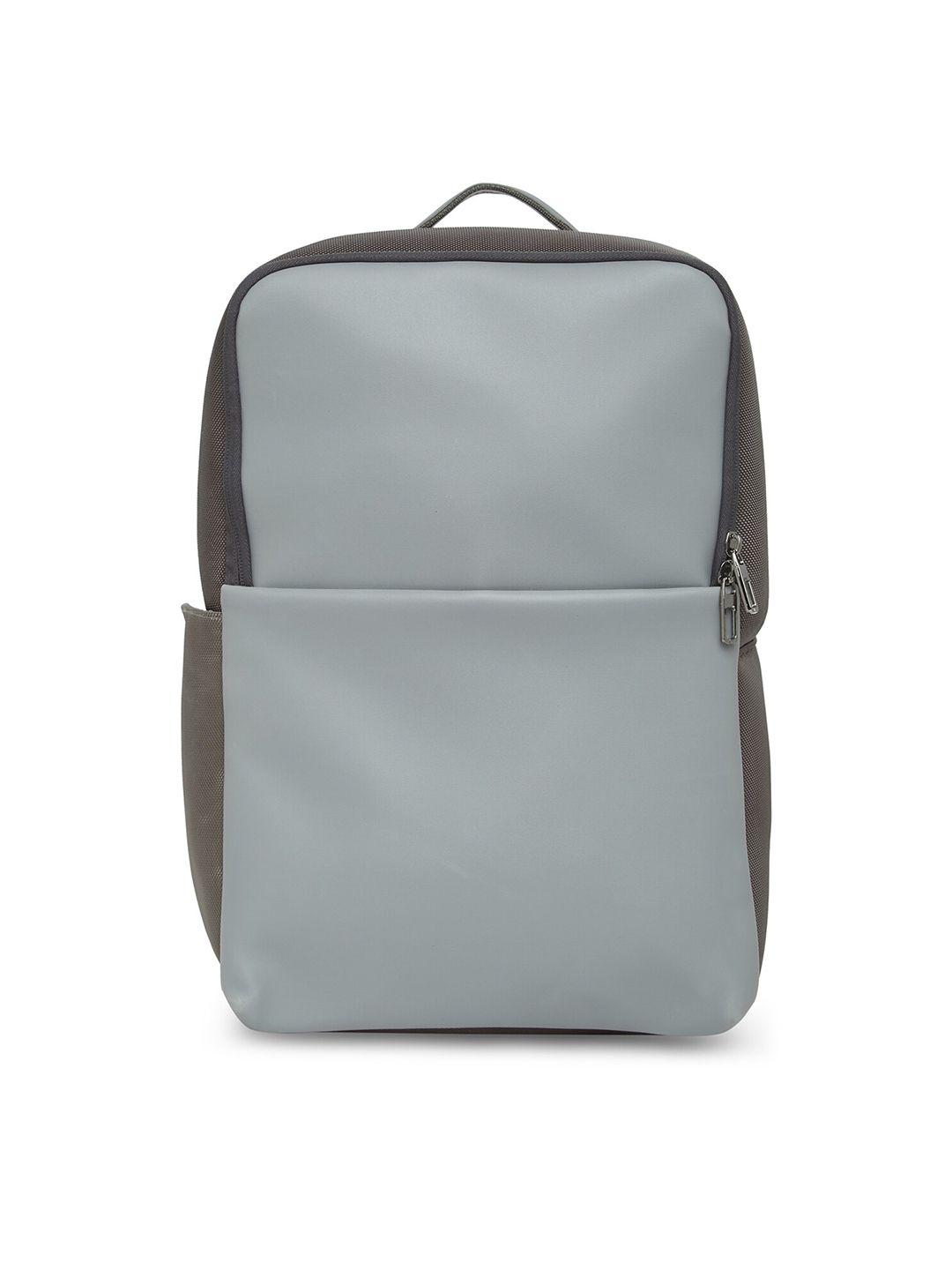 mboss unisex grey solid backpack