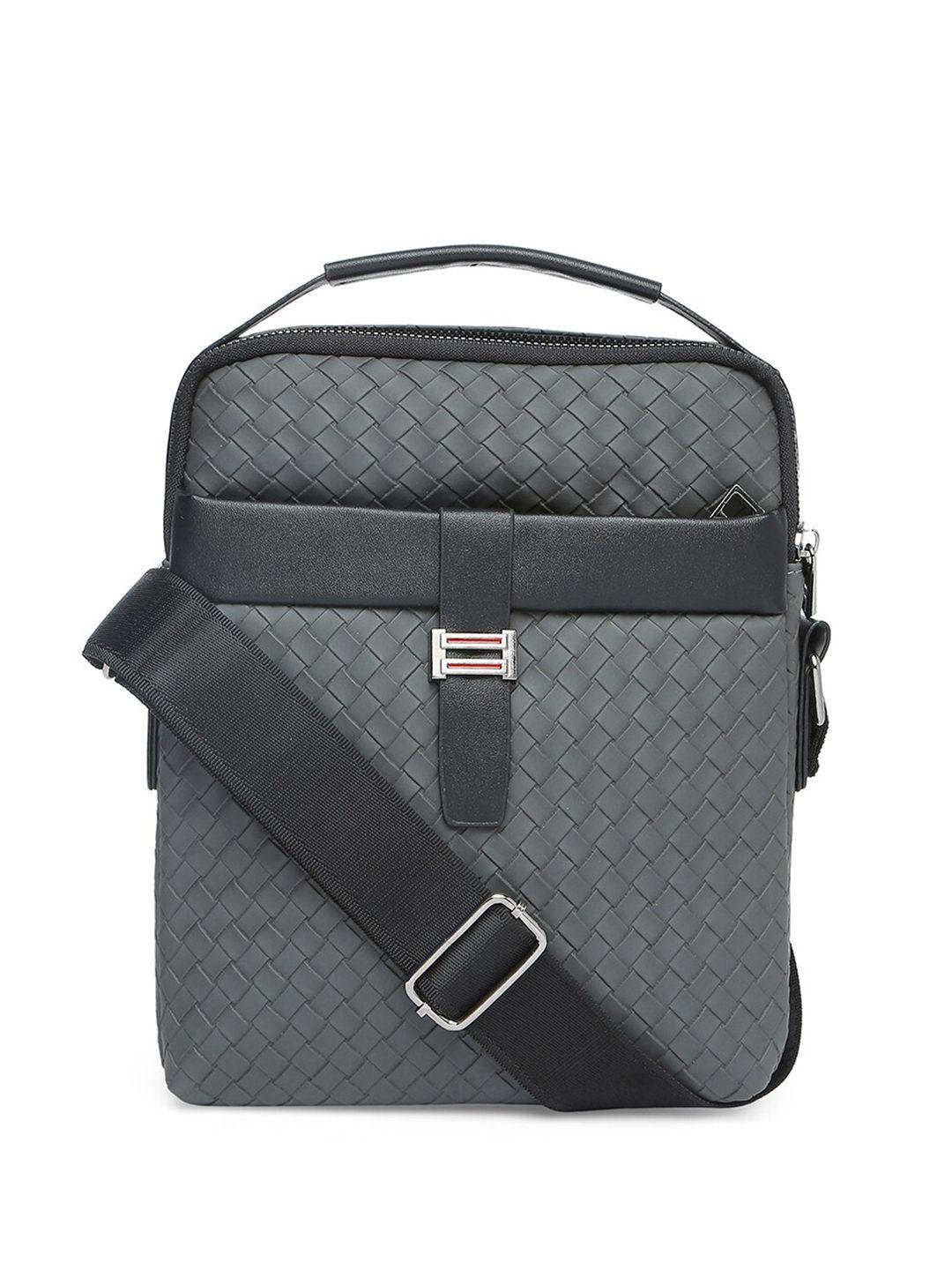 mboss unisex textured messenger bag