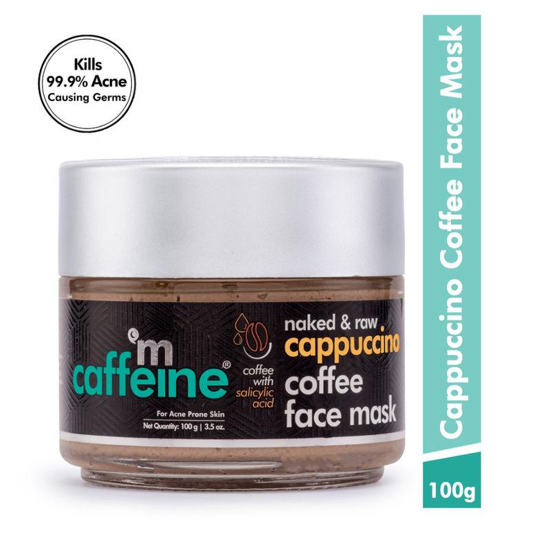 mcaffeine anti acne cappuccino coffee face mask - clay face pack with salicylic acid for oil control