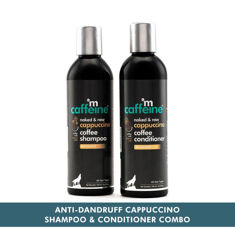 mcaffeine anti-dandruff shampoo & conditioner - cappuccino coffee routine