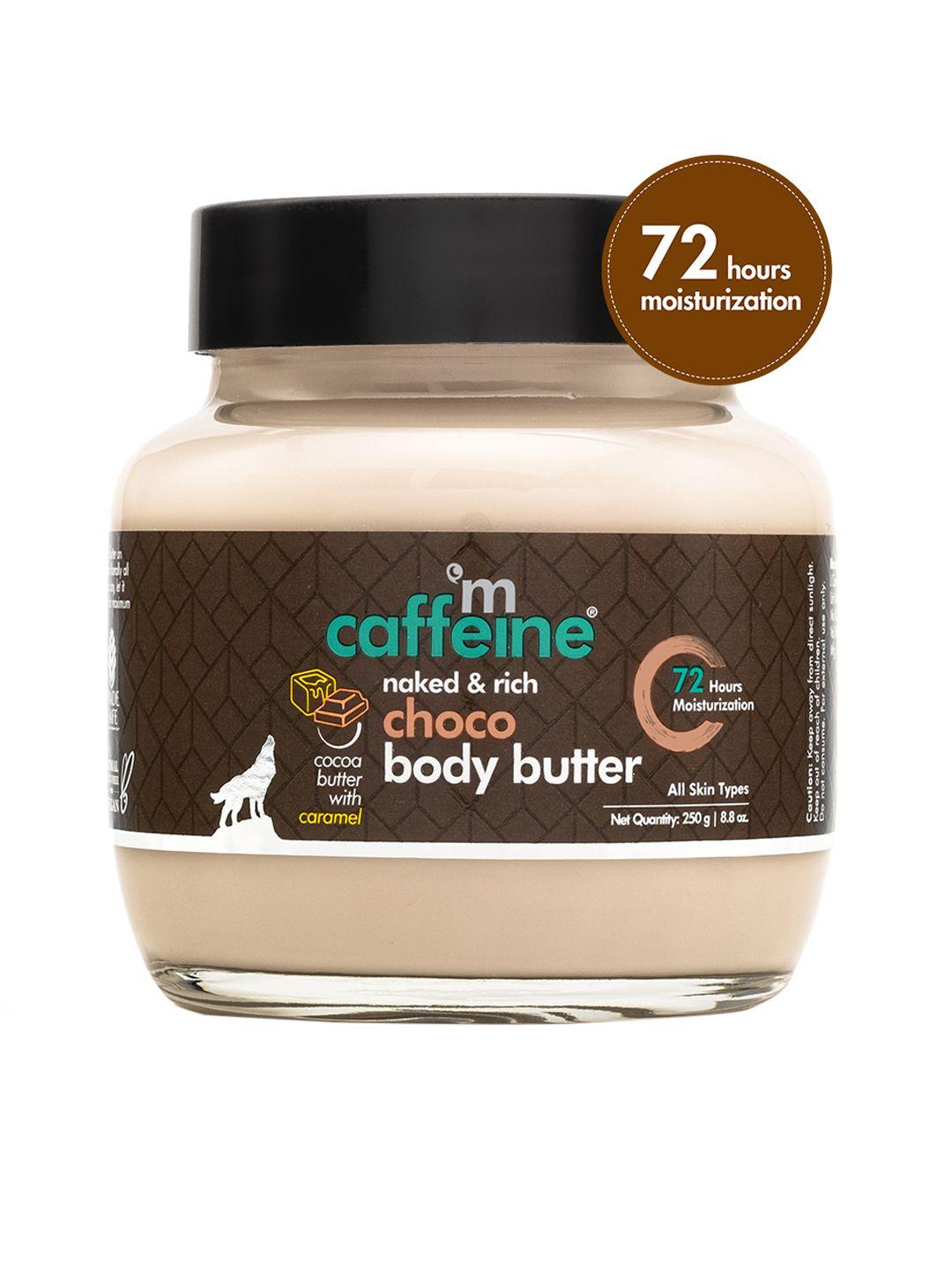 mcaffeine choco body butter for 72hrs intense moisturization for dry & dull skin 250g