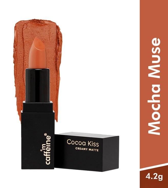 mcaffeine cocoa kiss creamy matte lipstick mocha muse - 4.2 gm