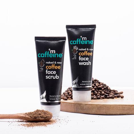 mcaffeine coffee anti pollution kit | deep cleanse, blackheads removal | face wash (100ml), face scrub(100gm) | oily/normal skin | paraben & sls free