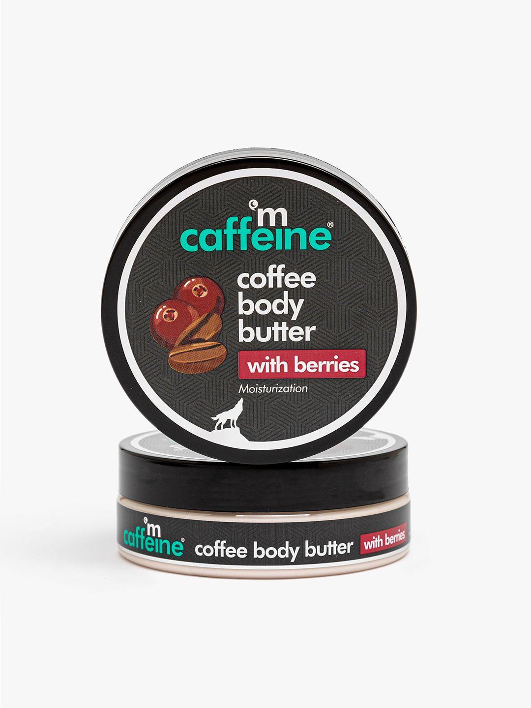 mcaffeine coffee body butter with berries for deep moisturization & smooth skin 100 g