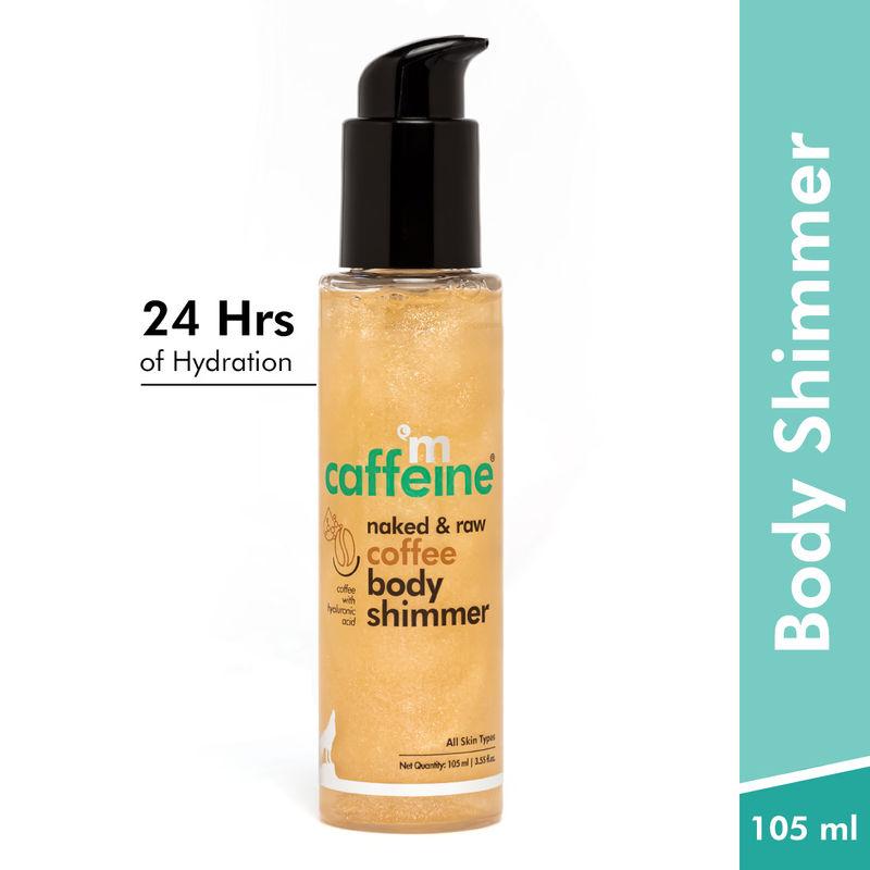 mcaffeine coffee body shimmer - shiny matte look with lightweight & non-greasy oil-free hydration