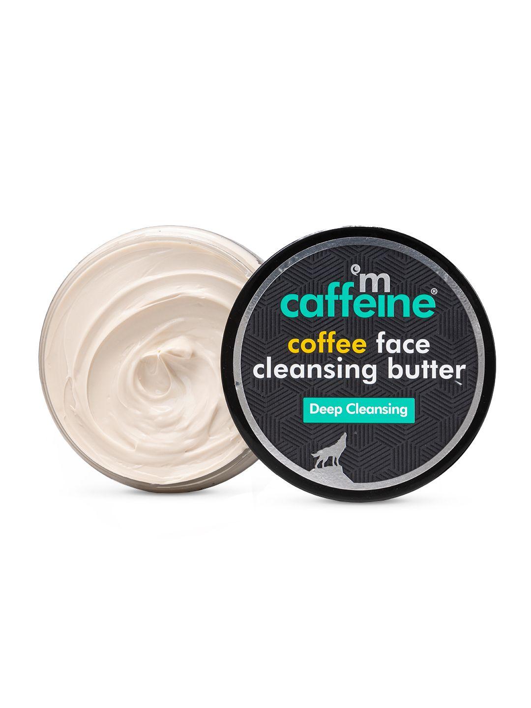 mcaffeine coffee face cleansing butter for makeup & dirt removal with coconut oil - 100g